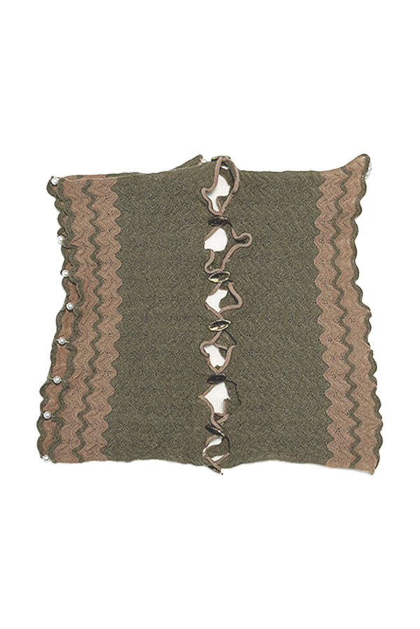 RUI built 25 autumn and winter ripple shoulder vest RUI-RAW25MA02-Sage+Camel